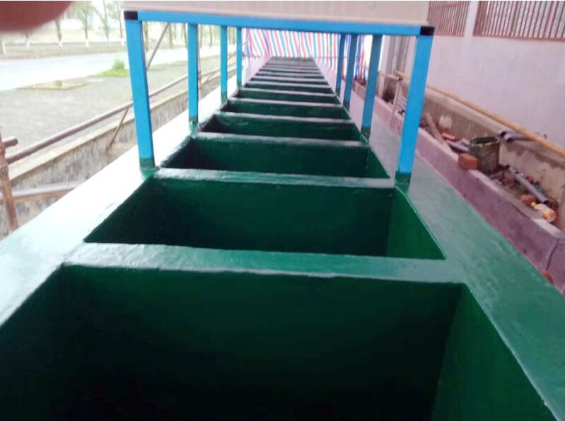 工業廢水處理池玻璃鋼防腐